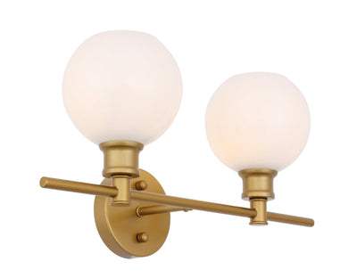 product image for Collier 2 Light Bath Sconces Living District Ld2314Bk 40 59