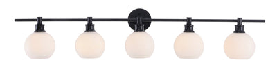 product image for Collier 5 Light Bath Sconces Living District Ld2326Bk 45 90