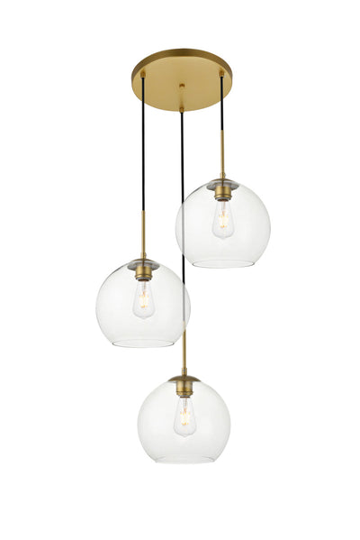 product image for Baxter 3 Light Pendant Living District Ld2208Bk 7 73