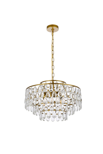 product image for Mila 5 Light Pendant Elegant Lighting 1102D18Bk 35 59