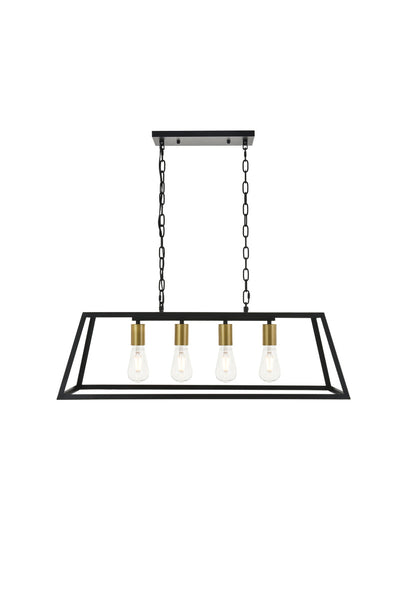 product image for Resolute 4 Light Pendant Living District Ld4061D32Bk 2 34