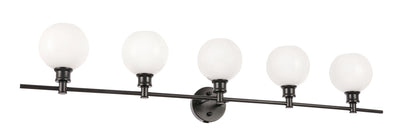 product image for Collier 5 Light Bath Sconces Living District Ld2326Bk 16 51