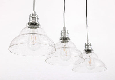 product image for Clive 3 Light Pendant Living District Ld6222Bk 24 2