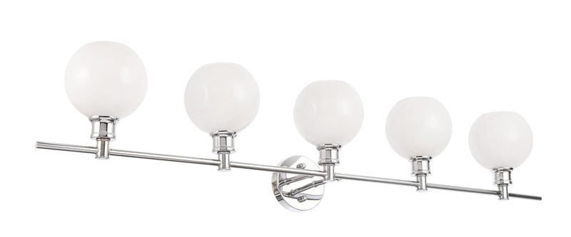 media image for Collier 5 Light Bath Sconces Living District Ld2326Bk 31 249