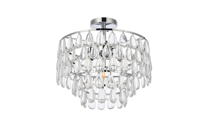 product image for Mila 3 Light Flush Mount Elegant Lighting 1103F12Bk 54 14