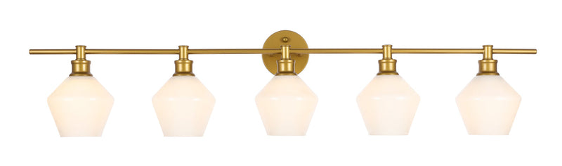 media image for Gene 5 Light Bath Sconces Living District Ld2324Bk 51 26