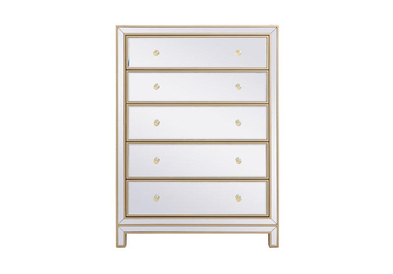 media image for Reflexion Cabinet Tall 5 Drawer Elegant Furniture Lighting Mf72026 14 255