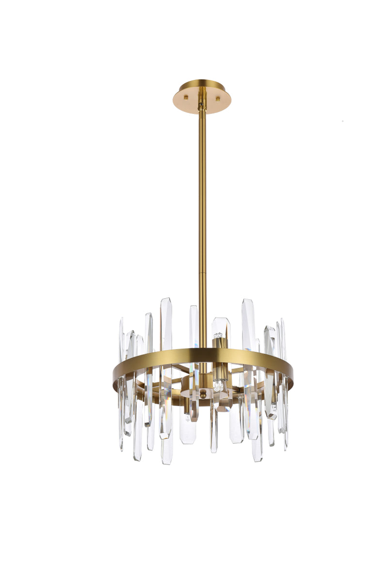 media image for Serena 8 Light Pendant Elegant Lighting 2200D16Bk 18 250