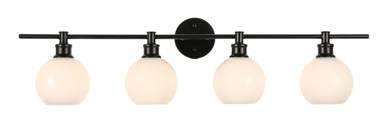 media image for Collier 4 Light Bath Sconces Living District Ld2322Bk 50 28