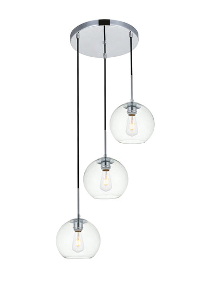 product image for Baxter 3 Light Pendant Living District Ld2208Bk 22 63