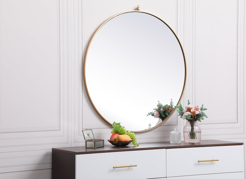 media image for Rowan Vanity Mirror Elegant Decor Mr4718Bk 71 212