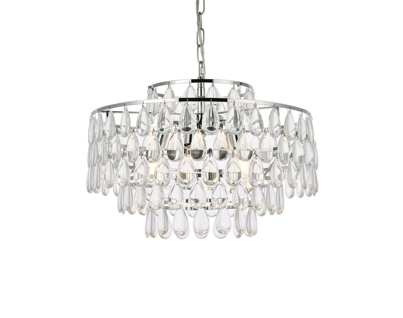 media image for Mila 5 Light Pendant Elegant Lighting 1102D18Bk 12 246