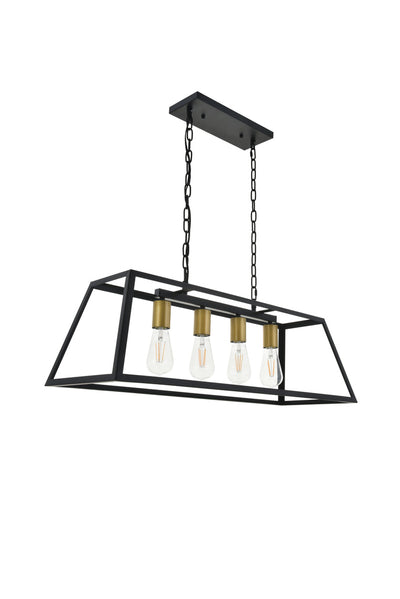 product image for Resolute 4 Light Pendant Living District Ld4061D32Bk 20 70