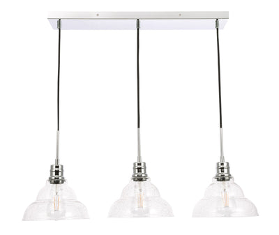 product image for Clive 3 Light Pendant Living District Ld6222Bk 6 27