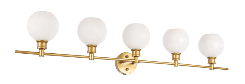 media image for Collier 5 Light Bath Sconces Living District Ld2326Bk 29 298