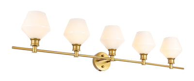 product image for Gene 5 Light Bath Sconces Living District Ld2324Bk 28 18