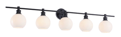 product image for Collier 5 Light Bath Sconces Living District Ld2326Bk 57 32