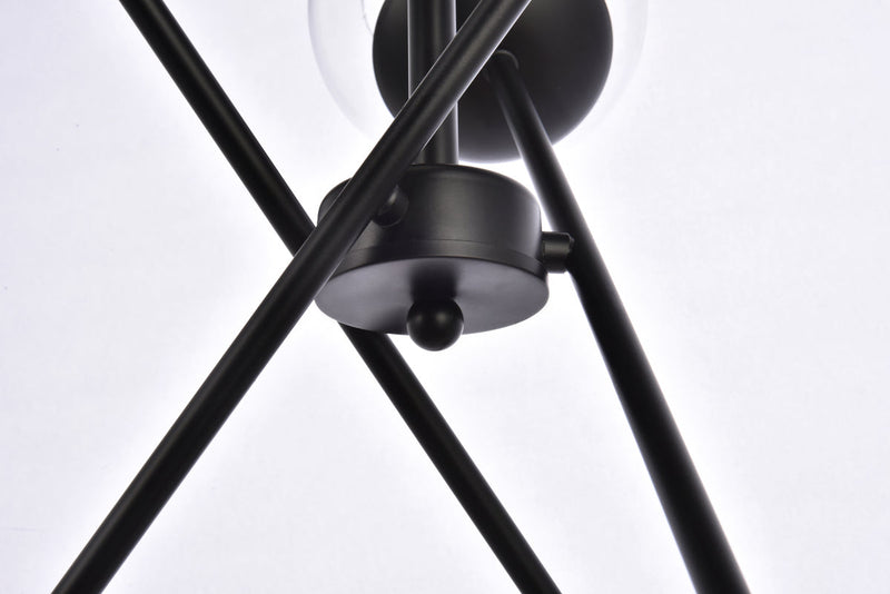 media image for Axl 6 Light Pendant Living District Ld656D24Bk 13 21