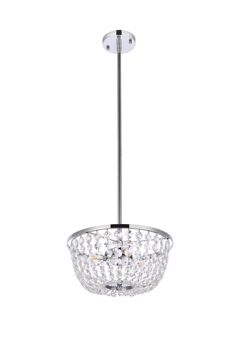 media image for Gianna 3 Light Pendant Elegant Lighting 1114D10Bk 36 259