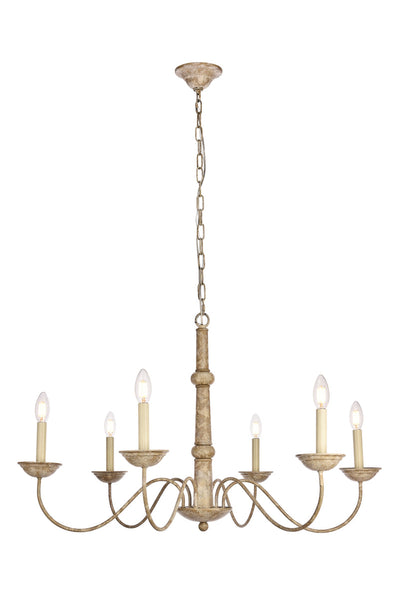 product image for Merritt 6 Light Chandelier Living District Ld6007D35Wd 1 27