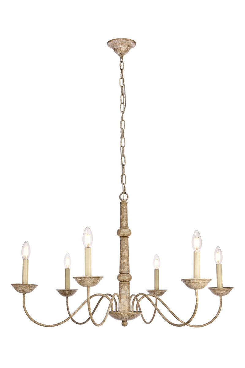 media image for Merritt 6 Light Chandelier Living District Ld6007D35Wd 1 224