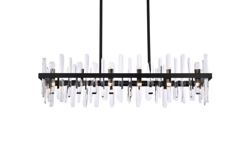 media image for Serena 24 Light Chandelier Elegant Lighting 2200G42Bk 4 255