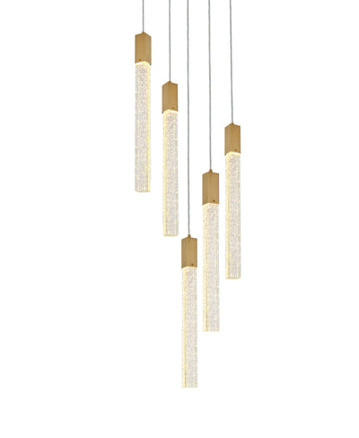 product image for Weston 5 Light Pendant Elegant Lighting 2066D16Bk 15 75