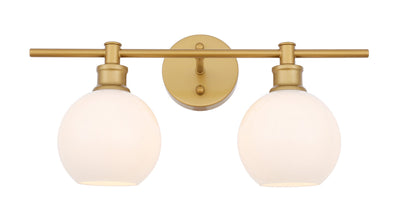 product image for Collier 2 Light Bath Sconces Living District Ld2314Bk 64 48