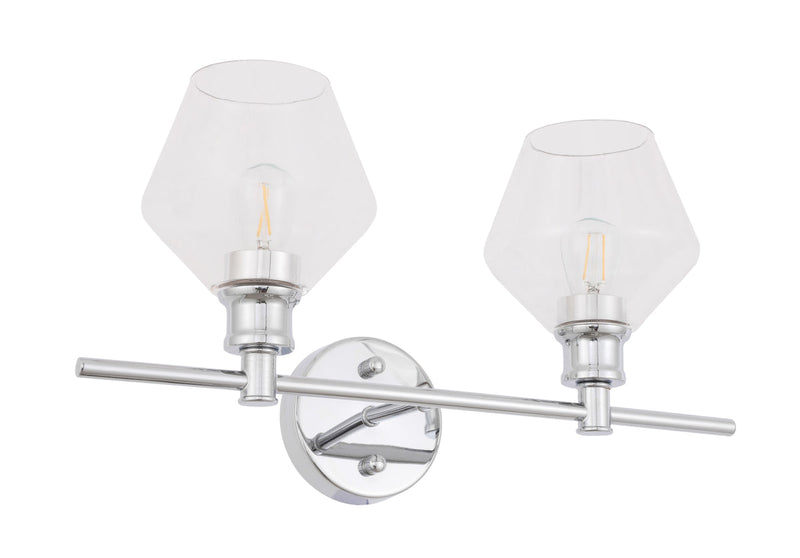 media image for Gene 2 Light Bath Sconces Living District Ld2312Bk 35 250