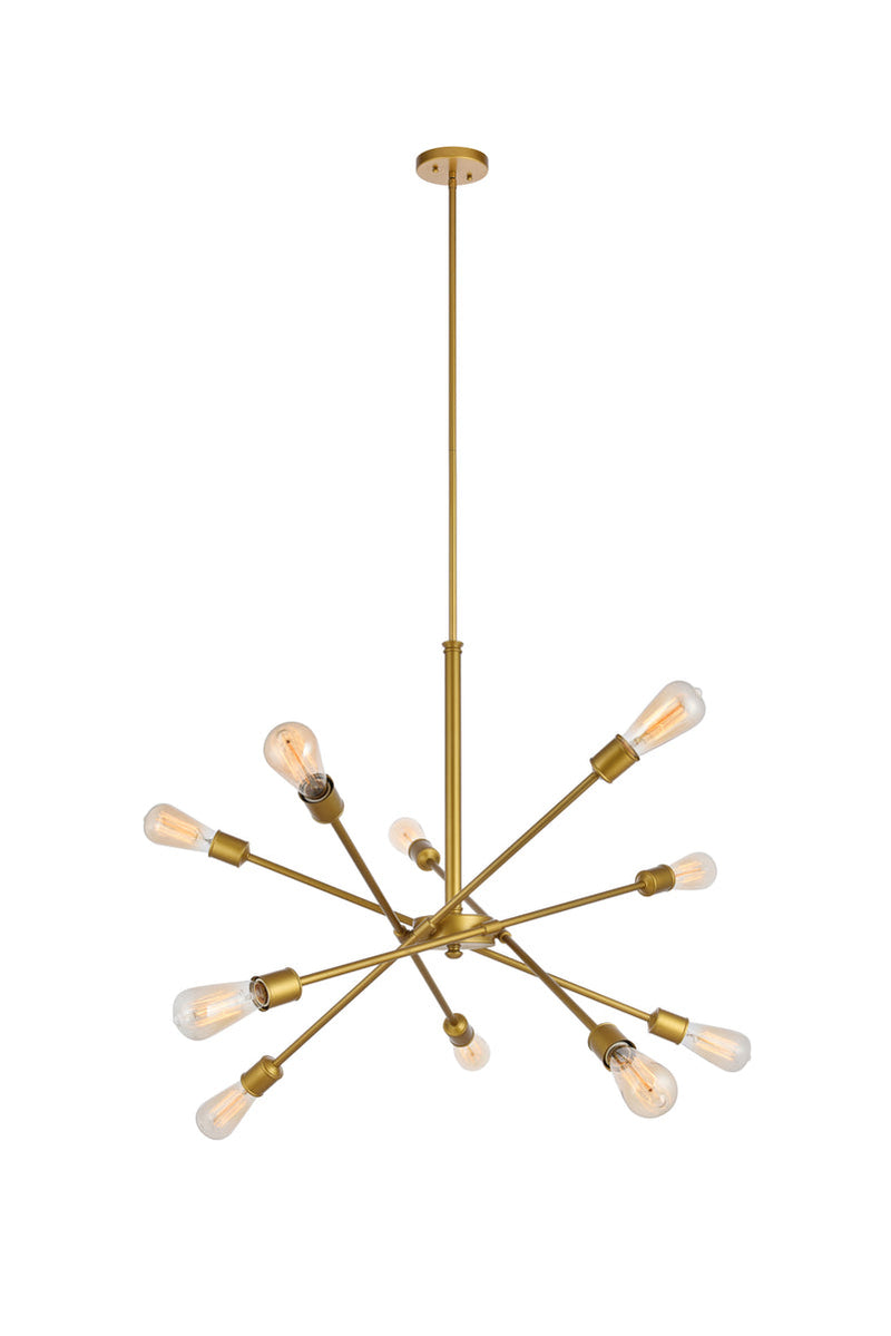 media image for Axel 10 Light Pendant Living District Ld8019D28Br 7 284