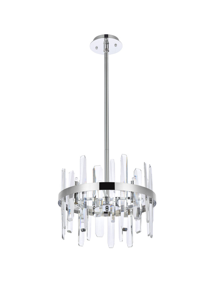 media image for Serena 8 Light Pendant Elegant Lighting 2200D16Bk 17 29