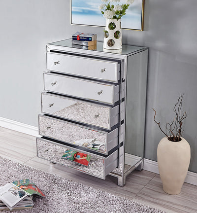 product image for Reflexion Cabinet Tall 5 Drawer Elegant Furniture Lighting Mf72026 10 63