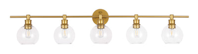 product image for Collier 5 Light Bath Sconces Living District Ld2326Bk 52 14