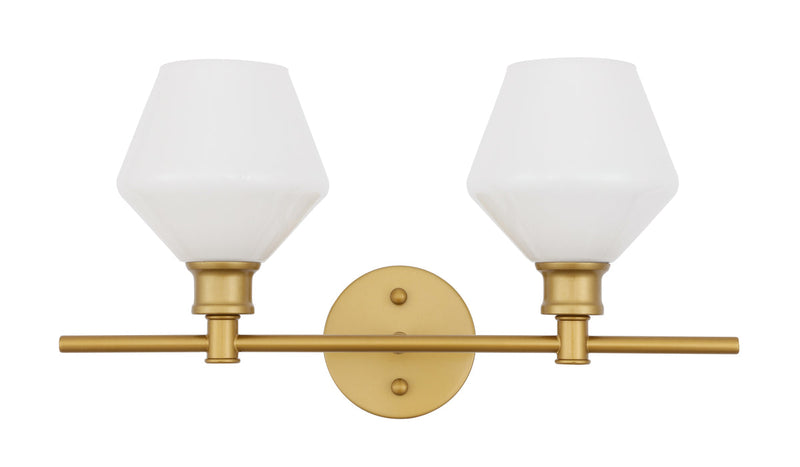 media image for Gene 2 Light Bath Sconces Living District Ld2312Bk 10 245