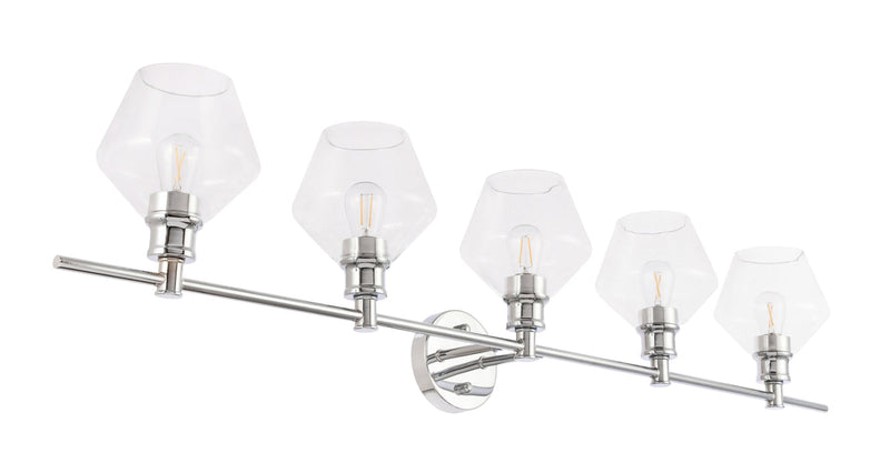 media image for Gene 5 Light Bath Sconces Living District Ld2324Bk 46 289