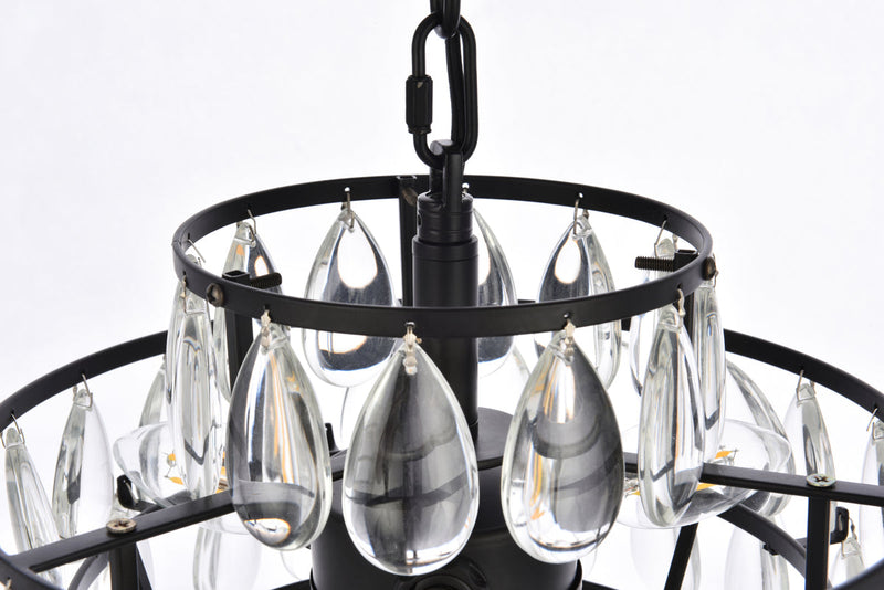 media image for Mila 3 Light Pendant Elegant Lighting 1102D12Bk 37 271