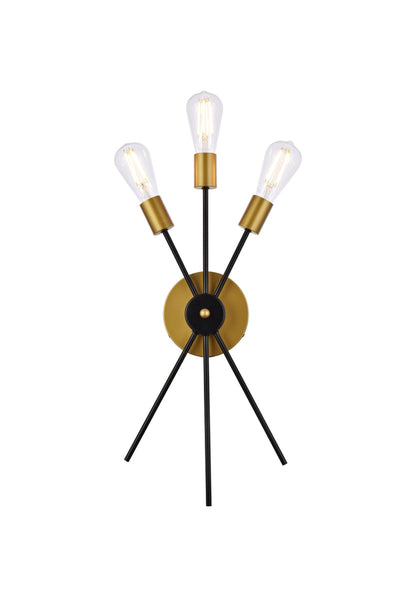 product image for Lucca 3 Light Bath Sconces Living District Ld640W10Bk 2 96