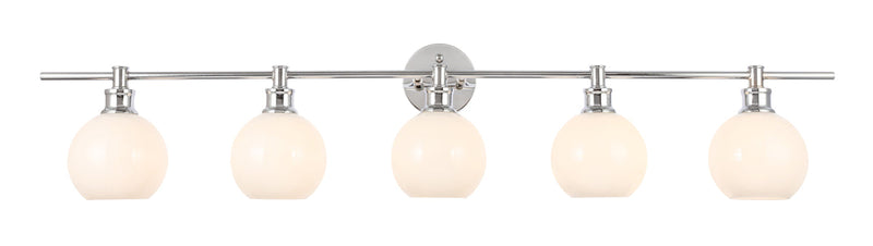 media image for Collier 5 Light Bath Sconces Living District Ld2326Bk 49 223