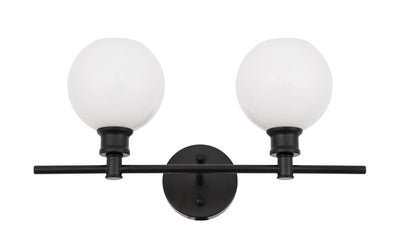 product image for Collier 2 Light Bath Sconces Living District Ld2314Bk 20 37