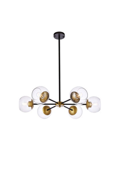 product image for Briggs 6 Light Pendant Living District Ld644D30Bk 2 2