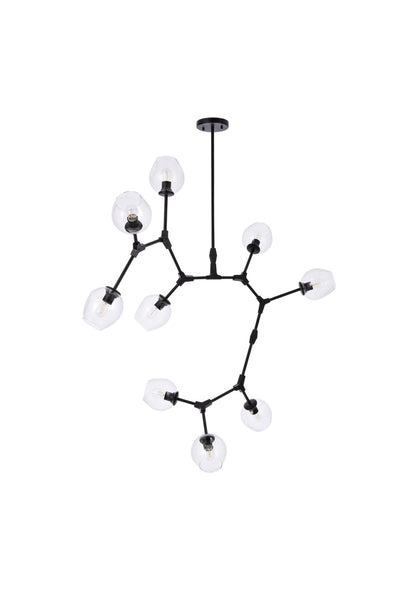 product image for Cavoli 9 Light Chandelier Elegant Lighting 1712G79Bk 11 82