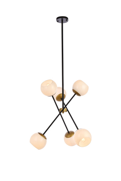 product image for Axl 6 Light Pendant Living District Ld656D24Bk 4 94