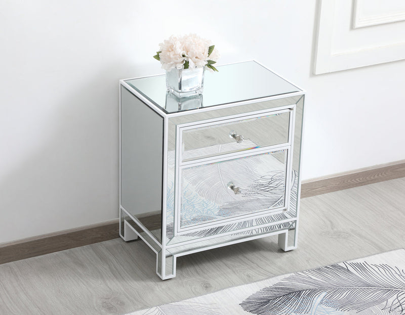 media image for Reflexion Nightstand Elegant Decor Mf72035Wh 11 235