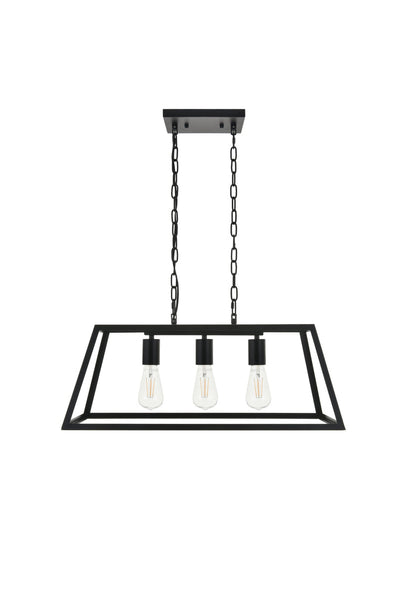 product image for Resolute 3 Light Pendant Living District Ld4061D25Bk 4 34