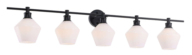 media image for Gene 5 Light Bath Sconces Living District Ld2324Bk 61 268