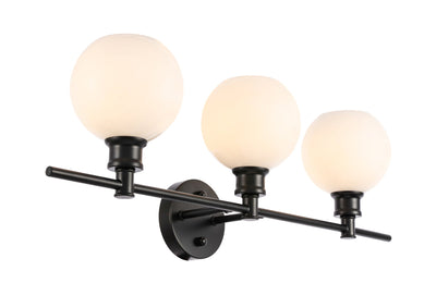 product image for Collier 3 Light Bath Sconces Living District Ld2318Bk 38 42