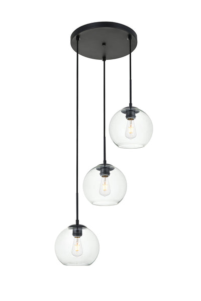 product image for Baxter 3 Light Pendant Living District Ld2208Bk 18 89