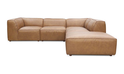 product image for Form Classic L Modular Black Leather Sectional Vantage 10