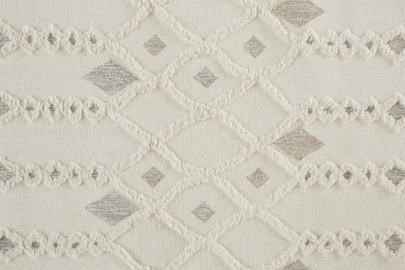 media image for Elika Ivory and Tan Rug by BD Fine Texture Image 1 297