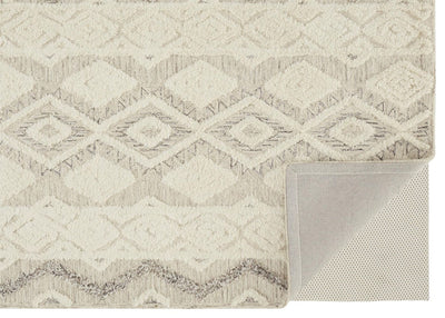 product image for Elika Hand Tufted Ivory and Gray Rug by BD Fine Fold Image 1 23